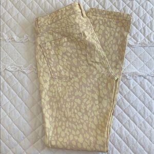 Loft modern straight summer leopard jeans